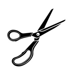 Scissors simple style logo icon detailed illustration