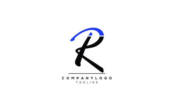 Alphabet letters Initials logo IR