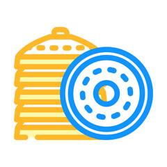 chips for training color icon vector. chips for training sign. isolated symbol illustration