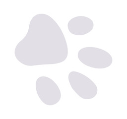 Cat Footprint Icon. Vector illustration