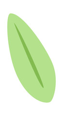Green Leaf Icon. Vector illustration