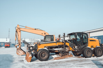 road equipment for the construction, repair and cleaning of roads, in winter
