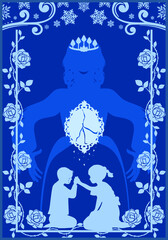 Illustrations on the theme of the fairy tale "The Snow Queen" by Hans Christian Andersen.