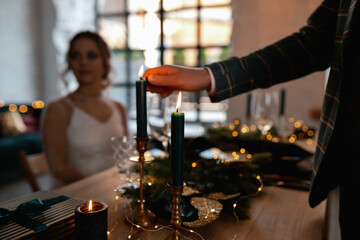 Stylish happy newlyweds, elegant satisfied bride. Newlyweds gathering