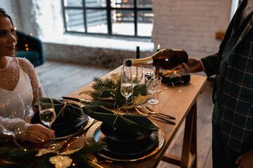 Stylish happy newlyweds, elegant satisfied bride. Newlyweds gathering