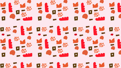 Obraz premium Hand drawn abstract element seamless pattern