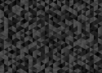 Triangle black abstract geometric gradient background	
