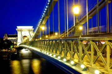 Selbstklebende Fototapete Kettenbrücke Szechenyi Chain Bridge