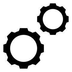 GEAR glyph icon,linear,outline,graphic,illustration