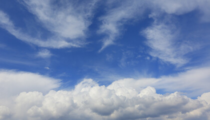 Fototapeta na wymiar nice clouds in blue sky