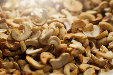 Delicious and savoury cashews are commonly used as cake ingredients