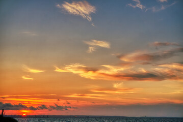 Shore at sunset - Baltic Sea, Poland