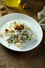 Chicken salad with celery and pineapple