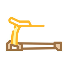 treadmill sport equipment color icon vector. treadmill sport equipment sign. isolated symbol illustration