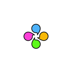 buuble speech icon vector