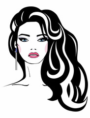 A young girl with dark hair. Avatar