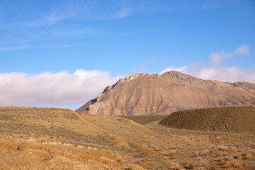 Plakat Beautiful mountains of Gobustan region. Azerbaijan.