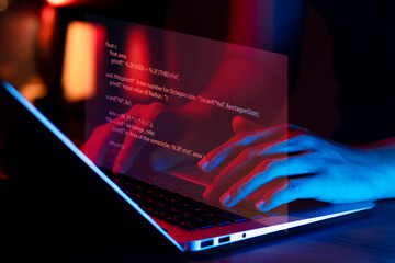 Programmers and cyber security technologies design websites and security in the Social World, cyber security concepts.
