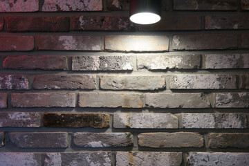 a brick wall illumination