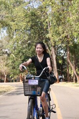 girl riding a bicycle