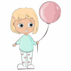 child with balloon