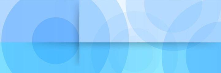 Modern blue geometrical abstract banner background. Business or technology presentation design template, brochure or flyer pattern, or geometric web banner