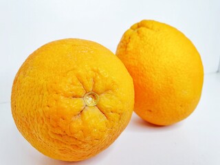 orange on a white background
