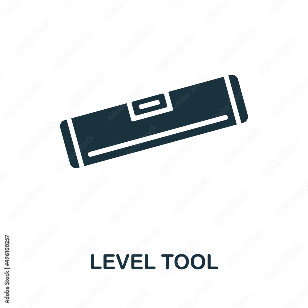 Poster level tool icon. simple element from construction collection. creative level tool icon for web desig