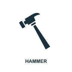 Hammer icon. Simple element from construction collection. Creative Hammer icon for web design, templates, infographics and more