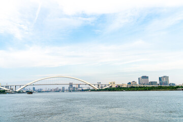 Naklejka premium View of the Bund in Shanghai, China.