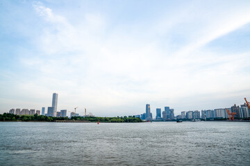 Fototapeta na wymiar View of the Bund in Shanghai, China.