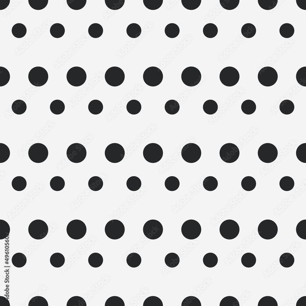 Aufkleber polka dots from small and large dots.
