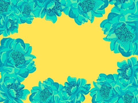 Cornice floreale primaverile 