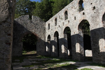 Fototapeta premium visiting the ancient site called Butrint, Albania