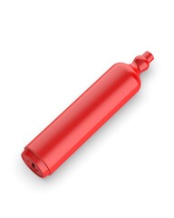 Blank Rechargeable E Cigarette template, 3d render illustration.