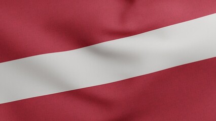 National flag of Latvia waving 3D Render, Latvijas karogs designed by Ansis Cirulis, Latvian flag, Flag of Republic of Latvia