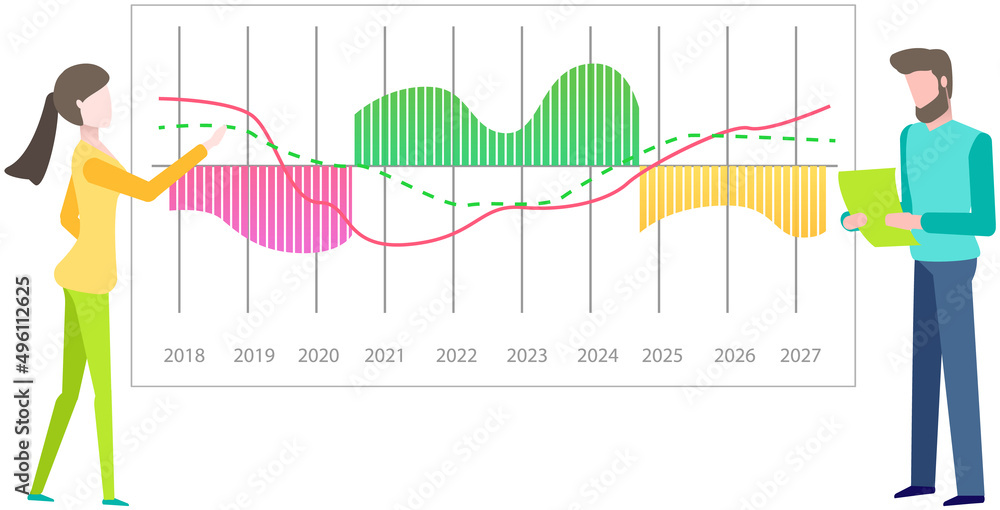 Poster analytics information and development statistics. dashboard seo optimization, digital info. presente