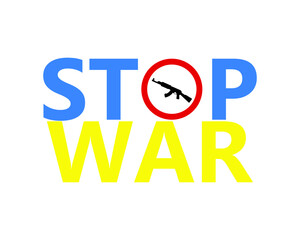 Stop war vector illustration