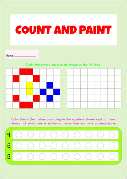 In this worksheet, hidden numbers will be revealed by painting method.