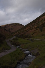 a view down the valleys of carding mill valley