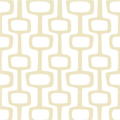 Mid-century modern atomic age background in tonal white. Ideal for wallpaper and fabric design.
