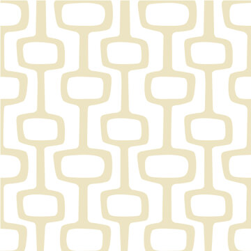Fototapeta Mid-century modern atomic age background in tonal white. Ideal for wallpaper and fabric design. 