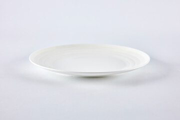 white plate on table