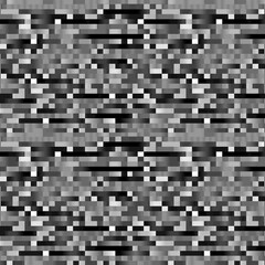 Pixel Grid Bright Black and White Pattern