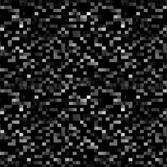 Pixel Grid Dark Black and White Pattern