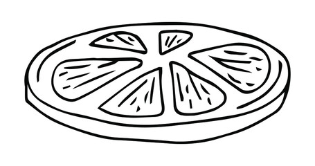 doodle icon. lemon. vector illustration