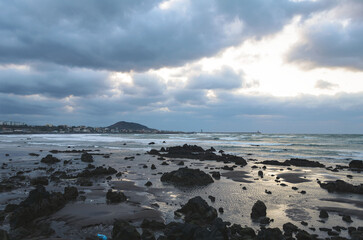 beach at sunset