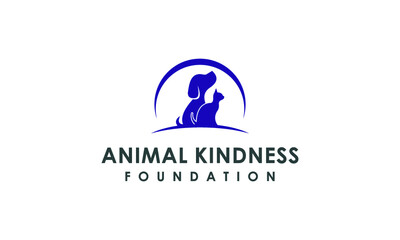 illustration vector graphic dog and cat