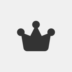 Crown vector icon illustration sign