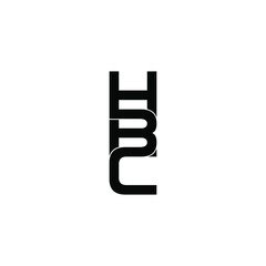 hbc letter original monogram logo design